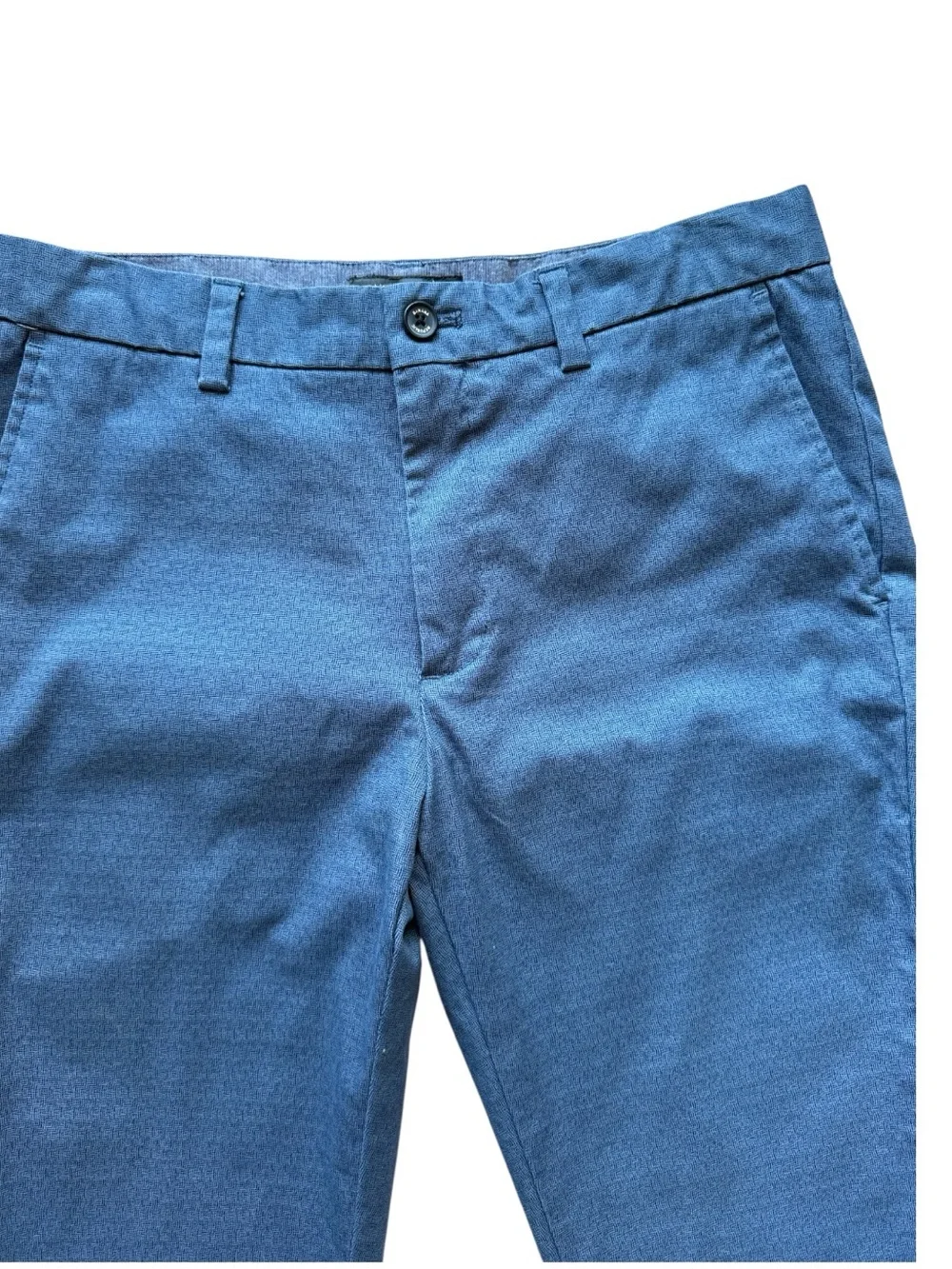 Banana Republic Geo Print Blue Men's Aiden Straight Chino Pants